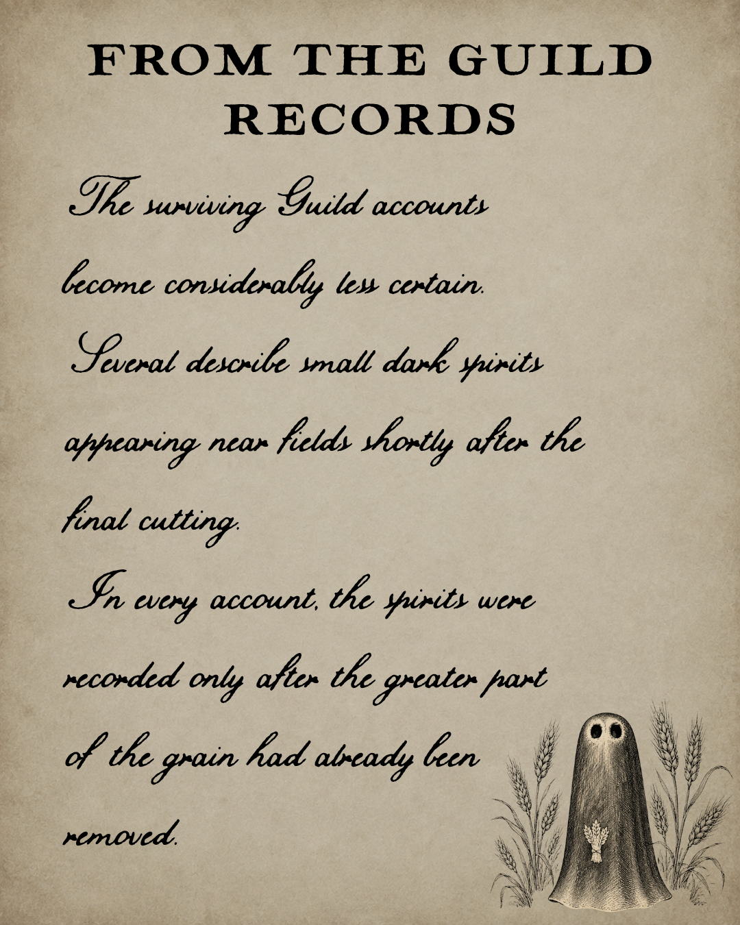 Merchants Almanac page