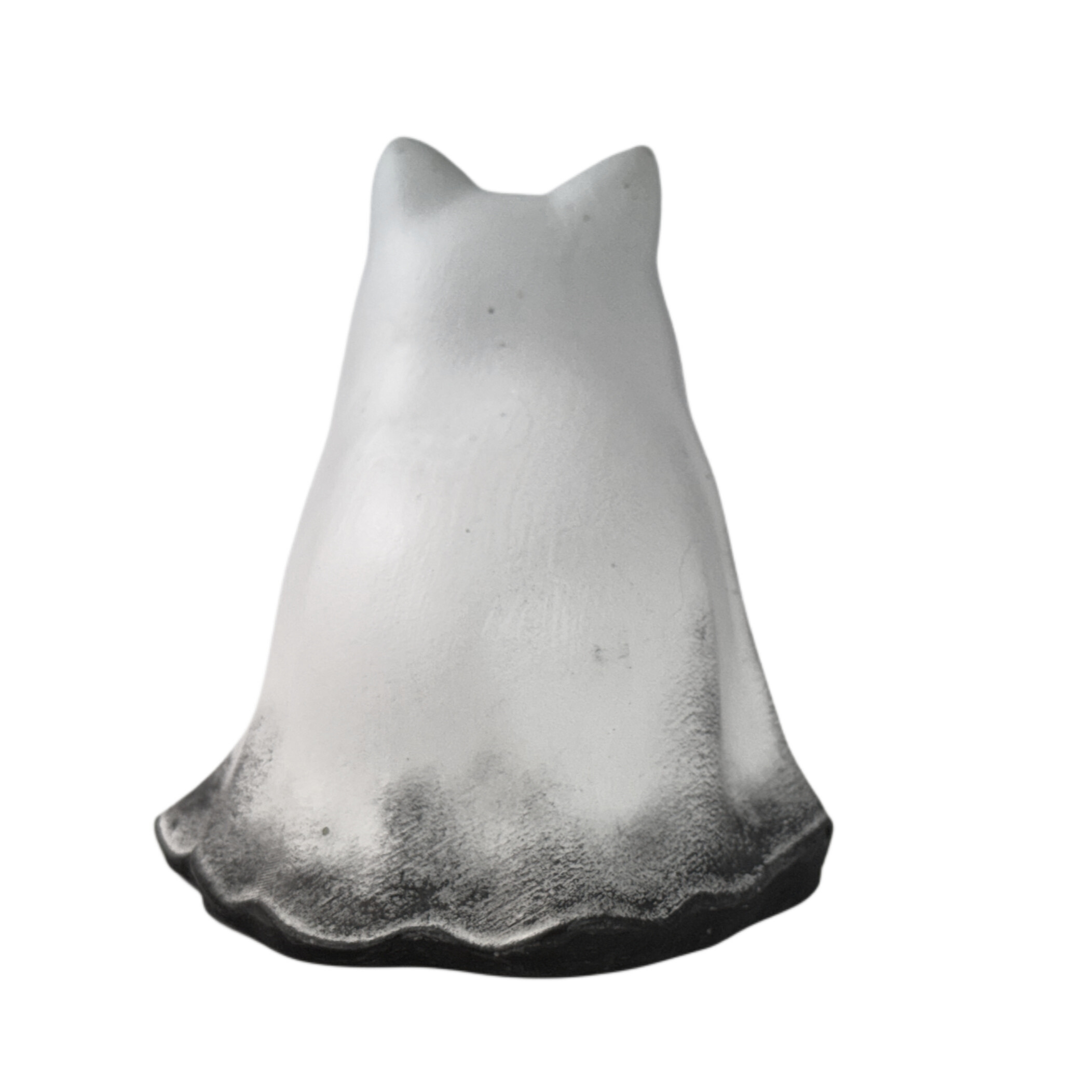 White crying eyes ghost cat figurine from The Nordic Ghost Merchants