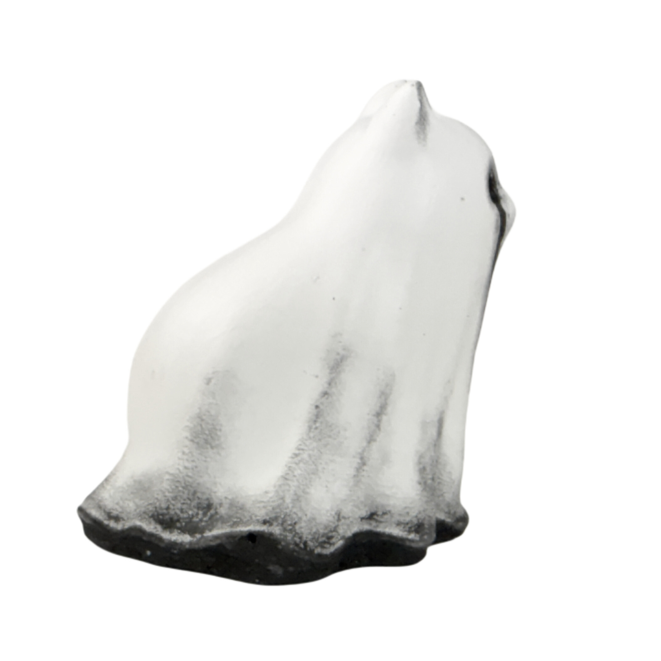 White crying eyes ghost cat figurine from The Nordic Ghost Merchants