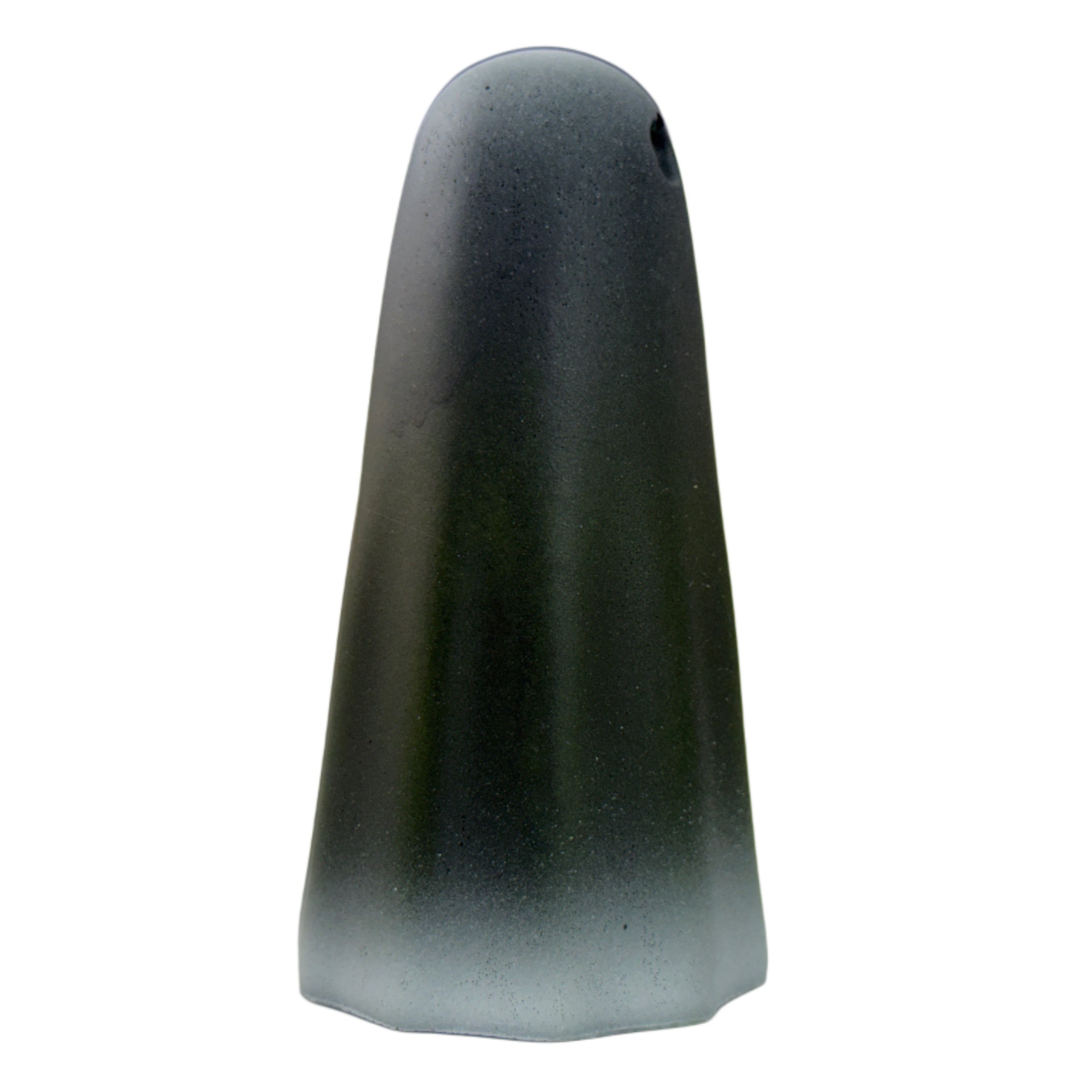 Dark green and white scented handmade ghost figurine by The Nordic Ghost Merchants