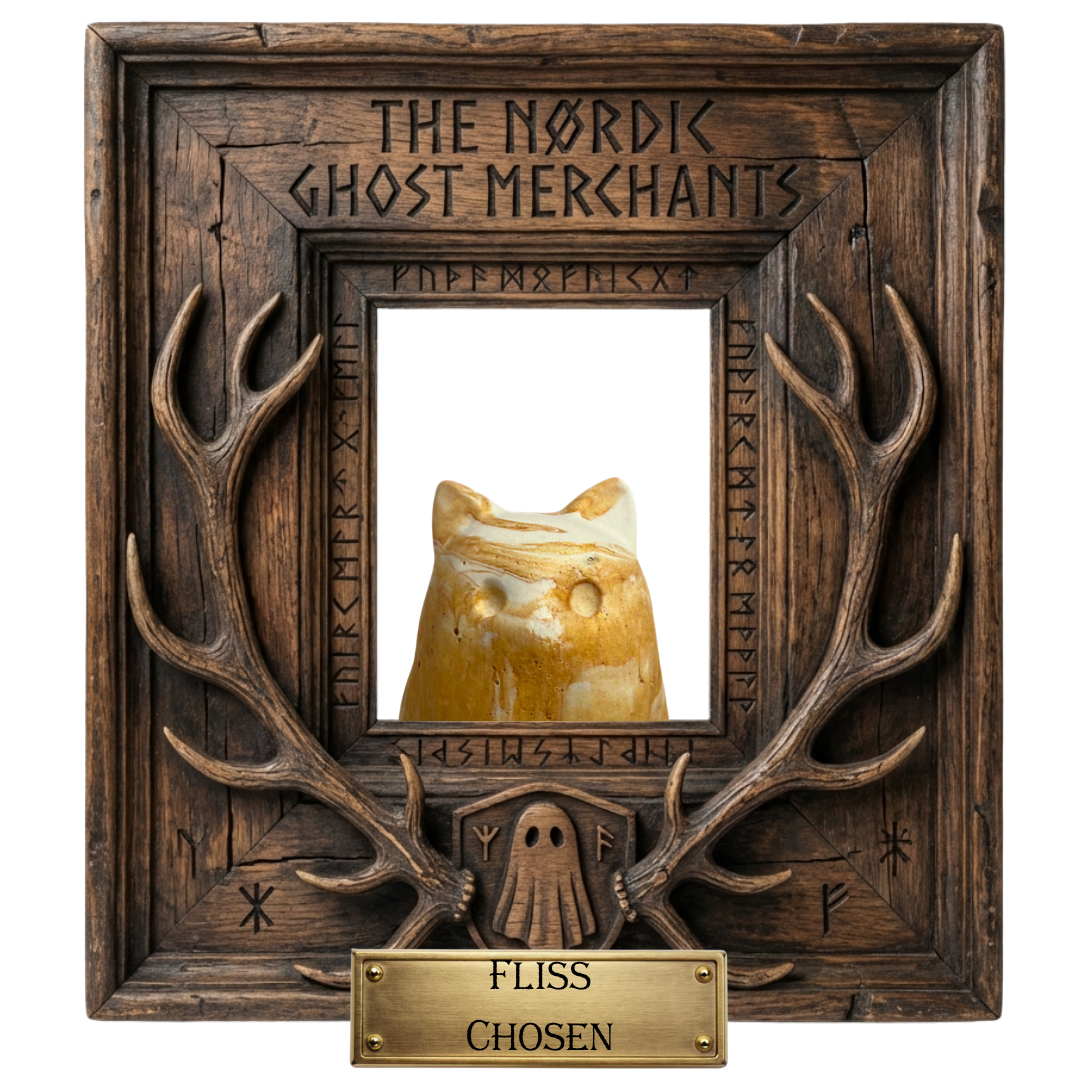 The Heliost Ghost Cat Figurine - Fliss