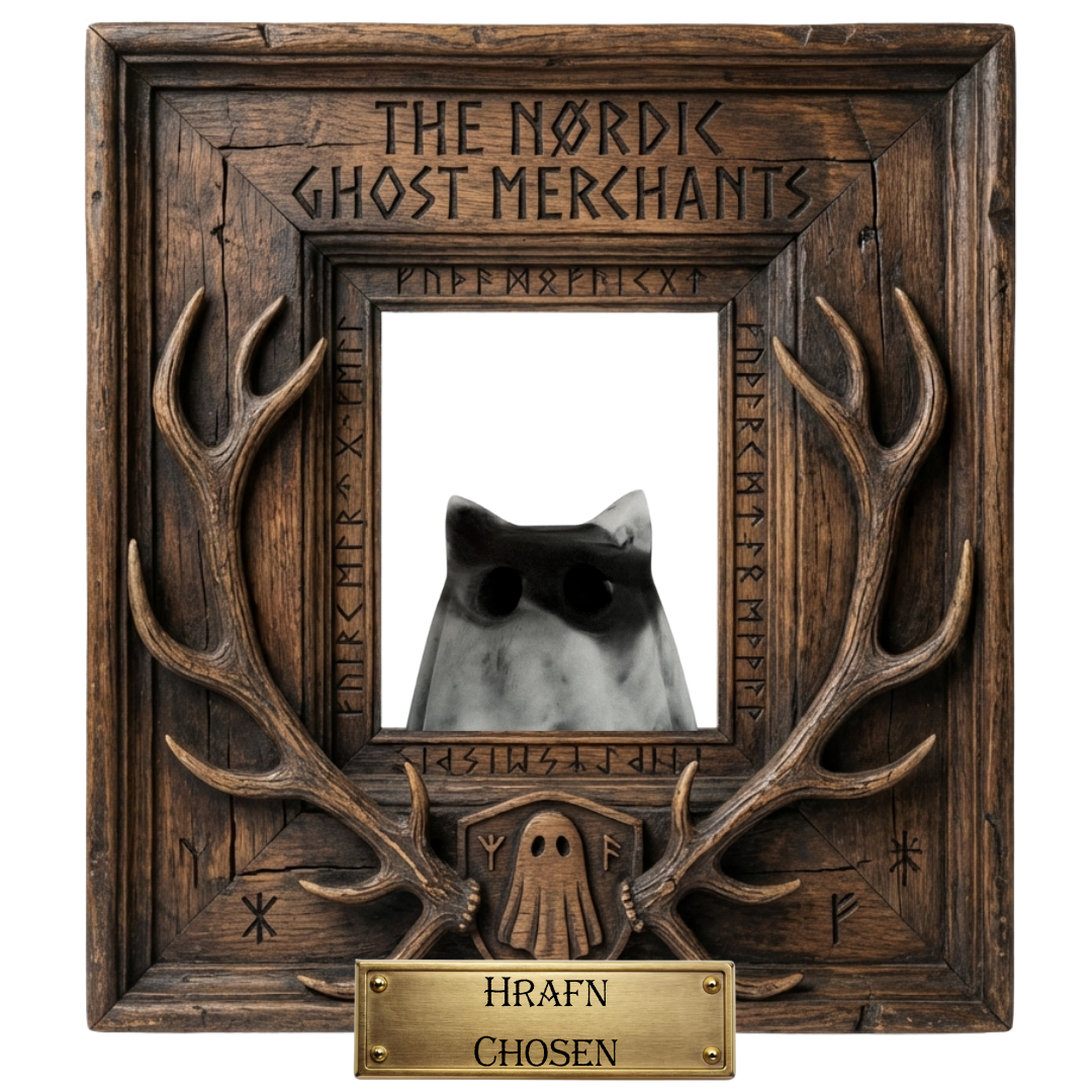 The Harbinger Familiar Ghost Figurine - Hrafn