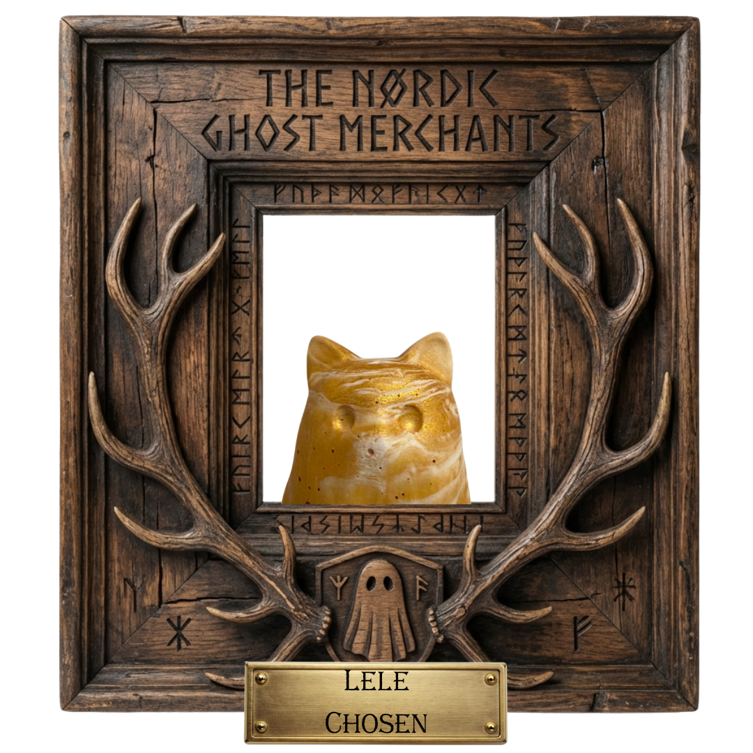 The Heliost Ghost Cat Figurine - Lele