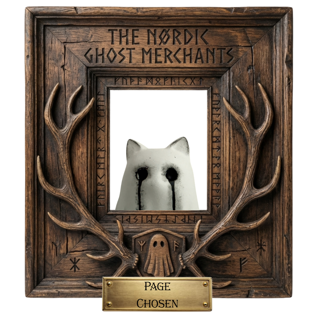 The Chronicler Ghost Cat Figurine - Page