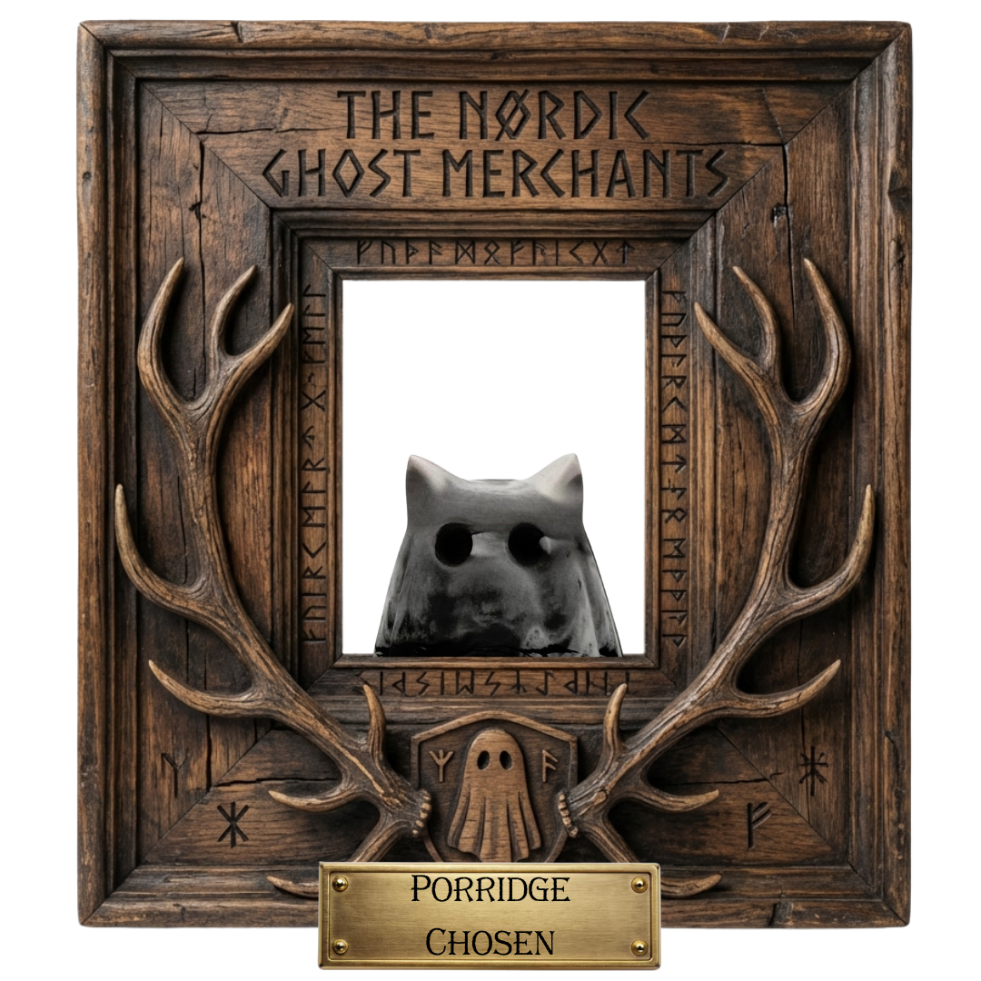 The Samhain Harbinger Familiar Ghost Figurine - Porridge