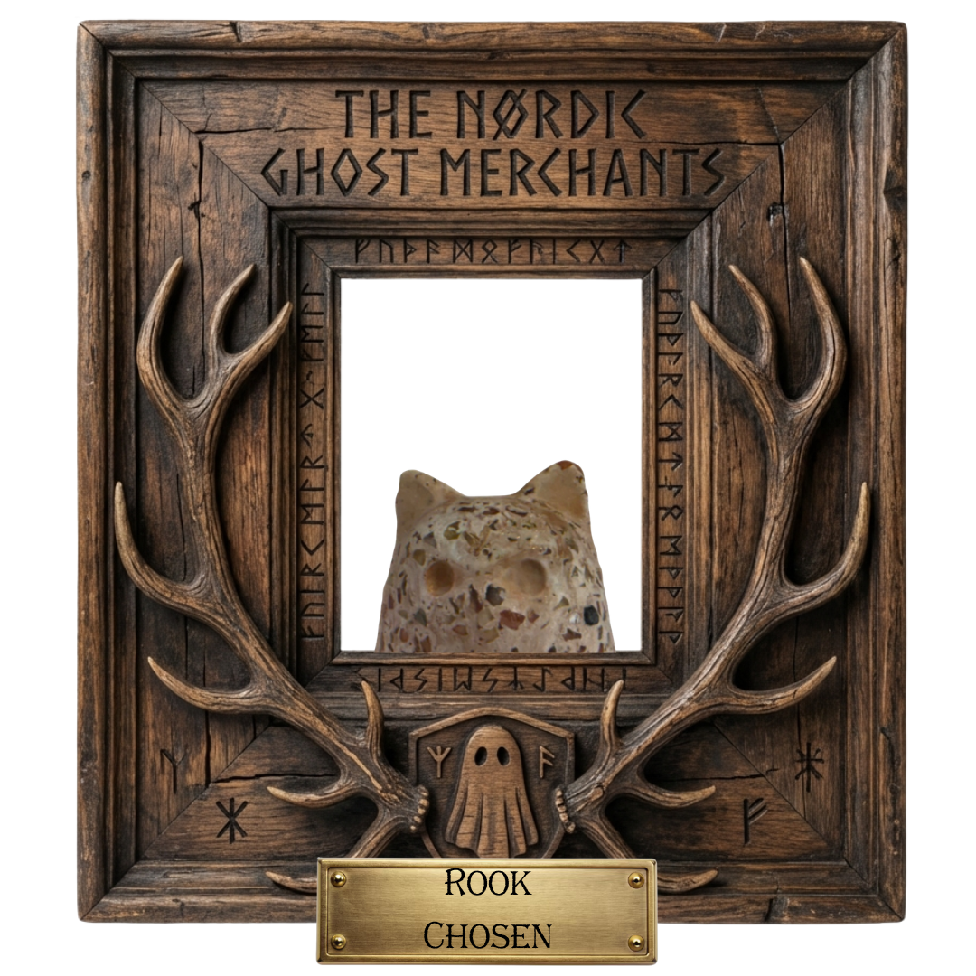 The Harvester Ghost Cat Figurine - Rook