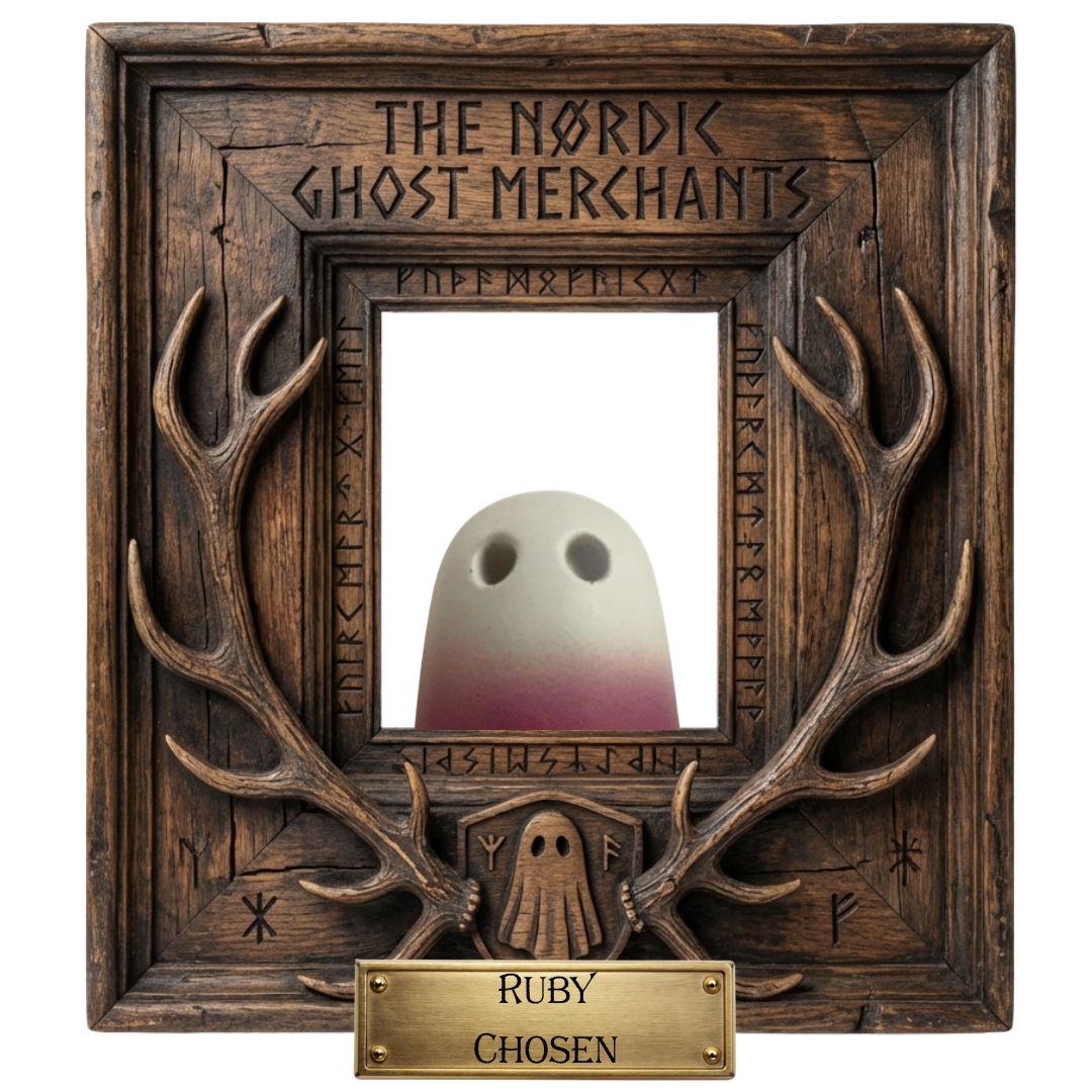 Ruby The Strawberry Moon Fade - Ghost Figurine (Scented Ghost)