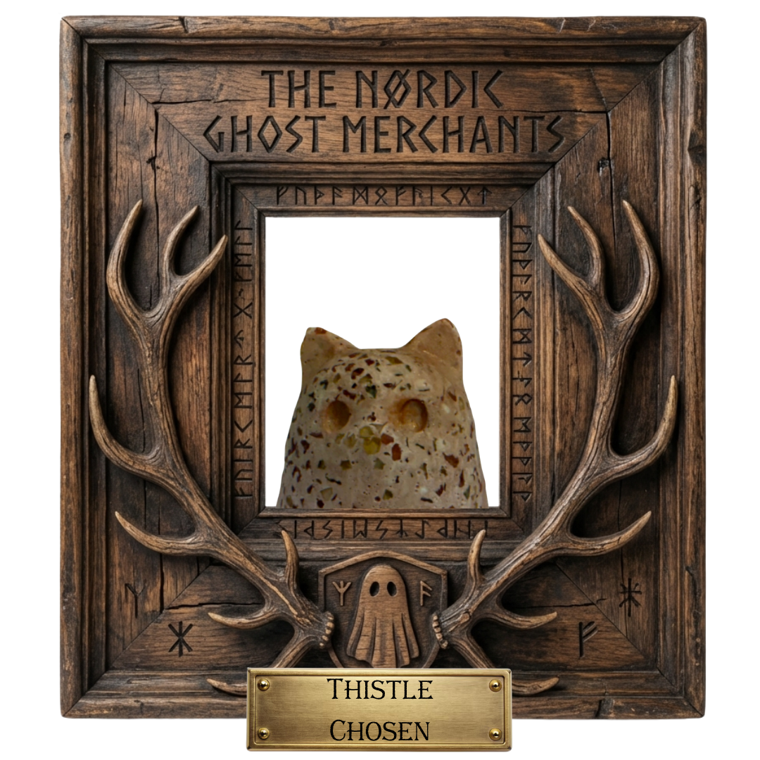 The Harvester Ghost Cat Figurine - Thistle