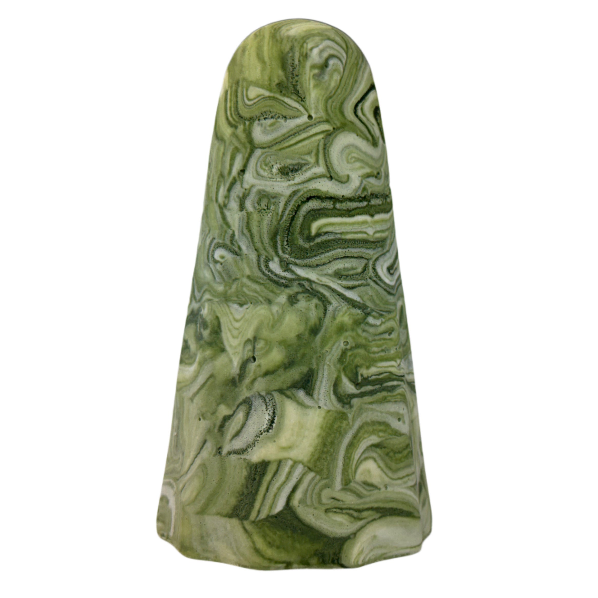 Green and white marbled ghost figurine from The Nordic Ghost Merchants