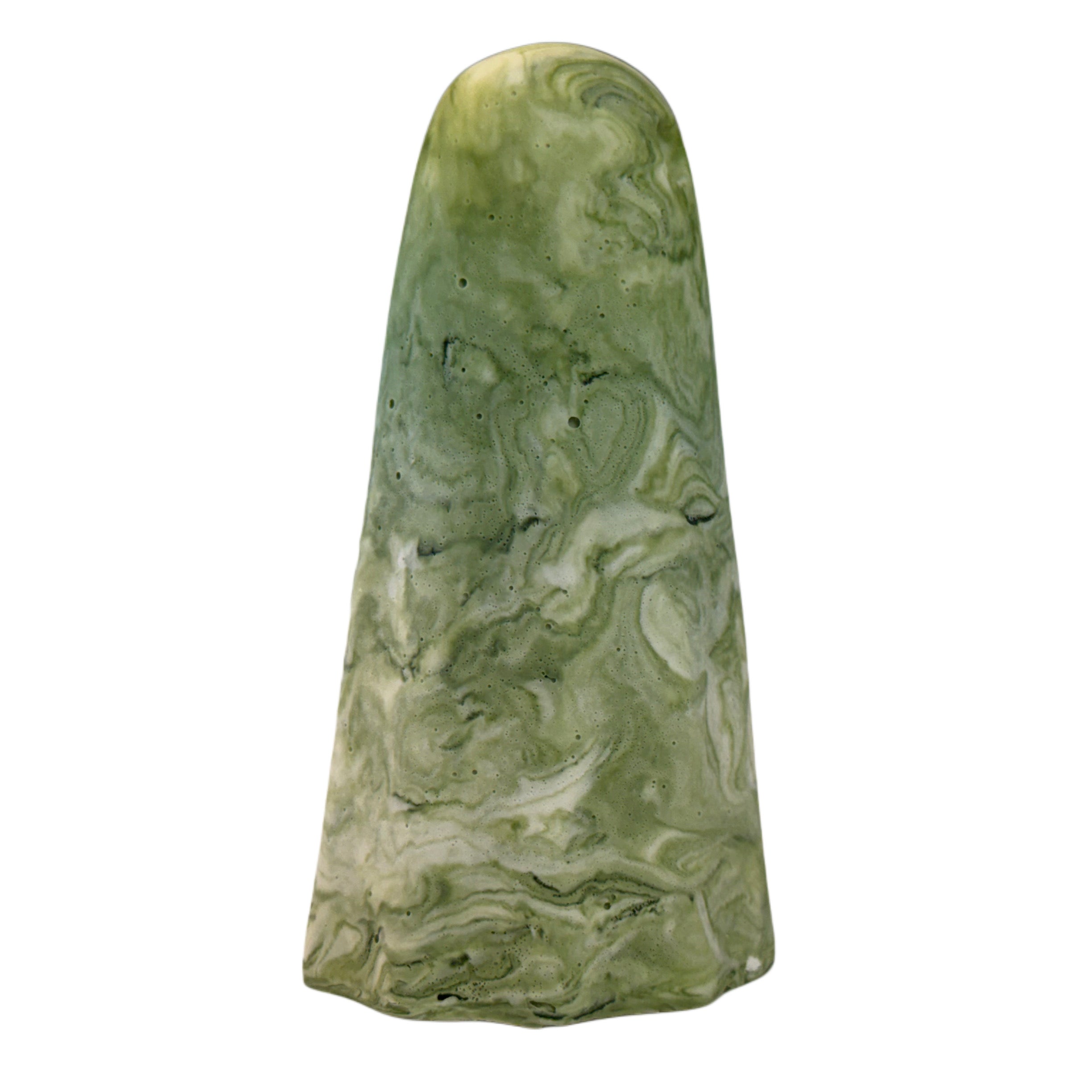 Green and white marbled ghost figurine from The Nordic Ghost Merchants
