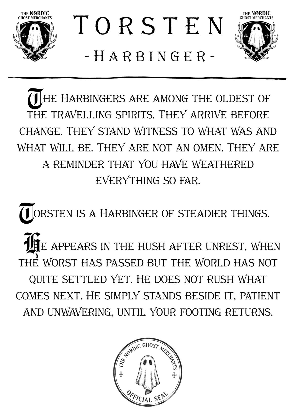 The Harbinger Ghost Figurine - Torsten