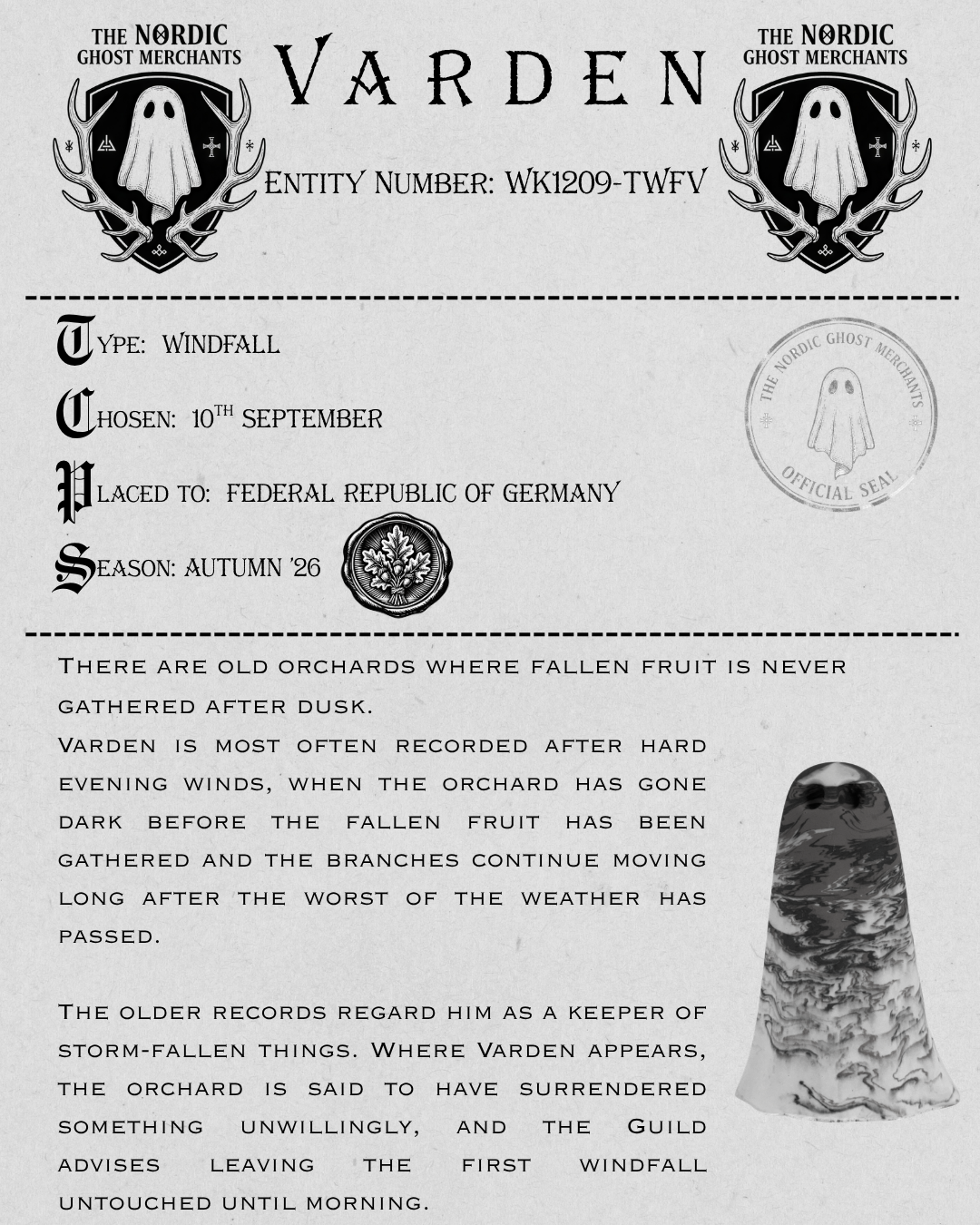 The Windfall Ghost Figurine - Varden
